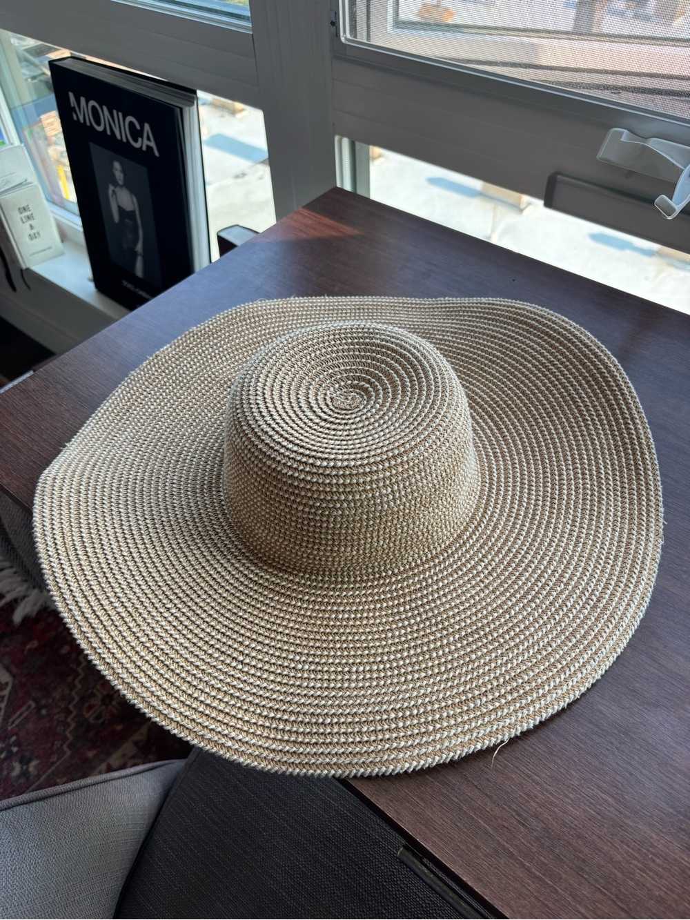 a new day Natural Straw Wide-Brim Sun Hat